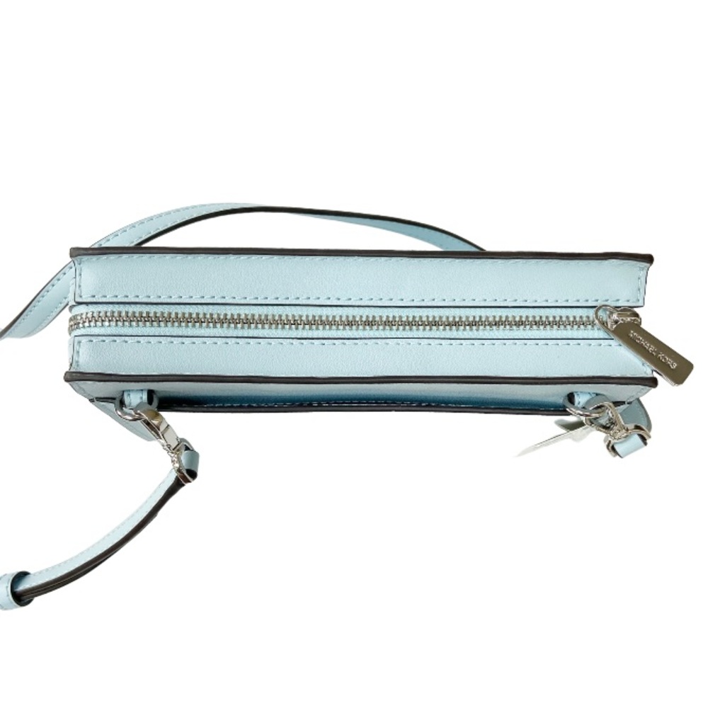 MICHAEL MICHAEL KORS Sheila Small Faux Leather Crossbody Bag in Vista Blue New - Picture 6 of 9